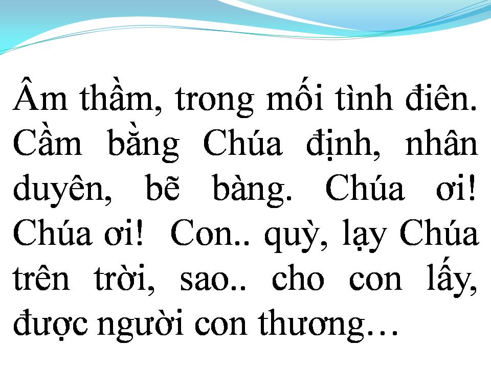 Lời bài hát CON QUỲ LẠY CHÚA TRÊN TRỜI