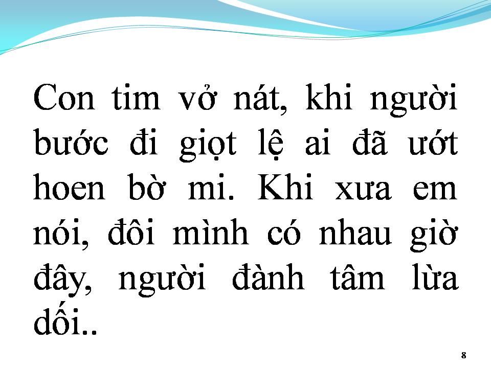 Lời bài hát ĐÃ KHÔNG CÒN YÊU