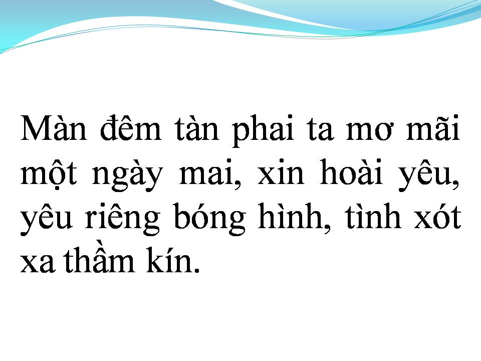 Lời bài hát DẠ KHÚC BIỆT LY