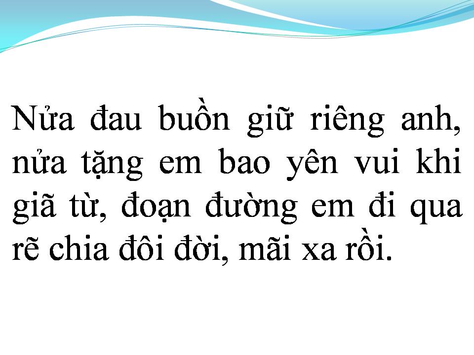 Lời bài hát DẠ KHÚC BIỆT LY