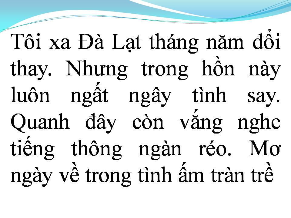 Lời bài hát ĐÀ LẠT TRONG NIỀM NHỚ