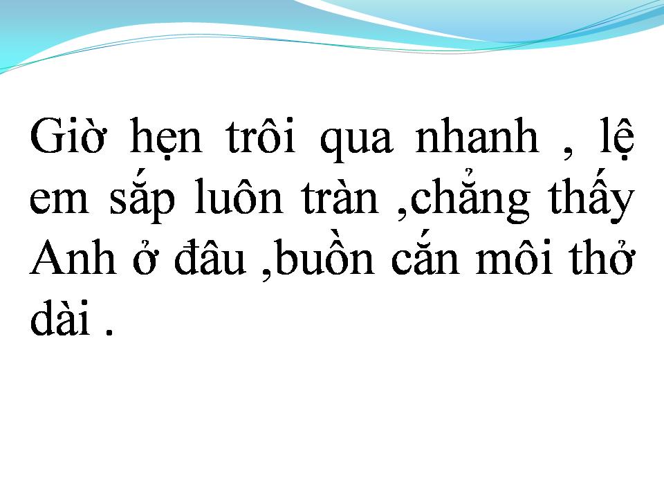 Lời bài hát ĐA TÌNH