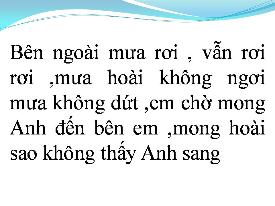 Lời bài hát ĐA TÌNH