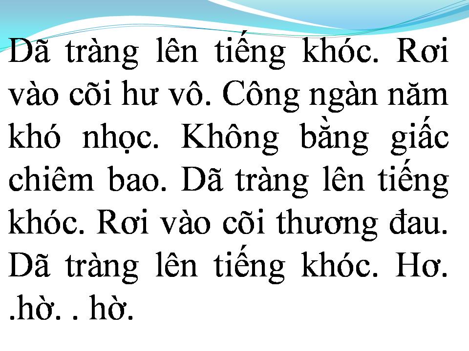 Lời bài hát DÃ TRÀNG