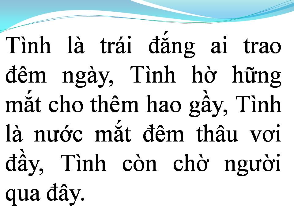 Lời bài hát DẠI KHỜ