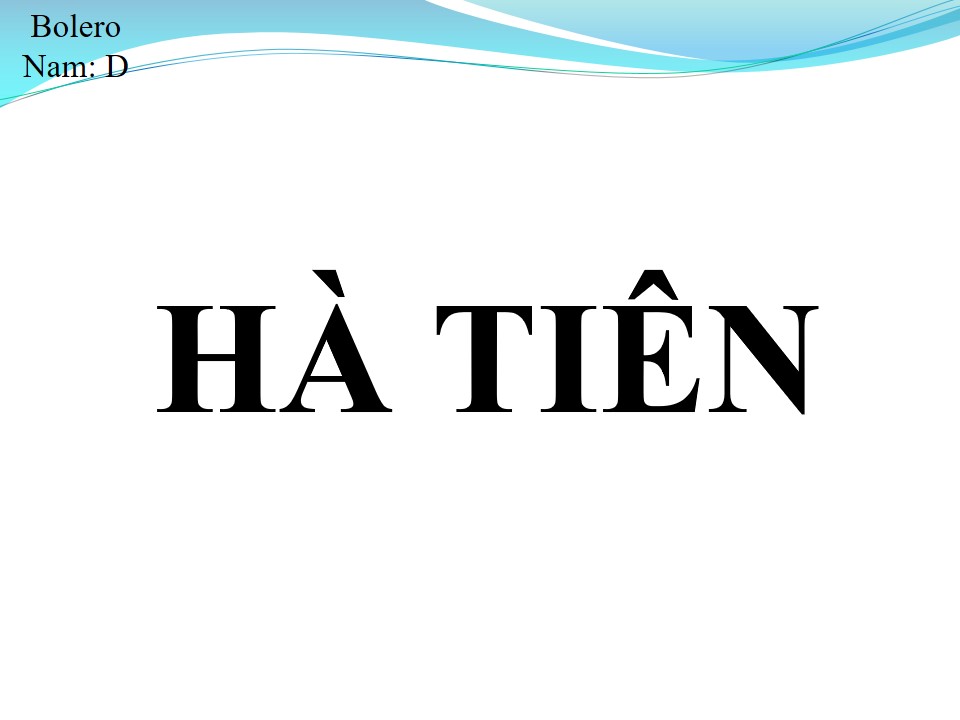 Lời bài hát HÀ TIÊN