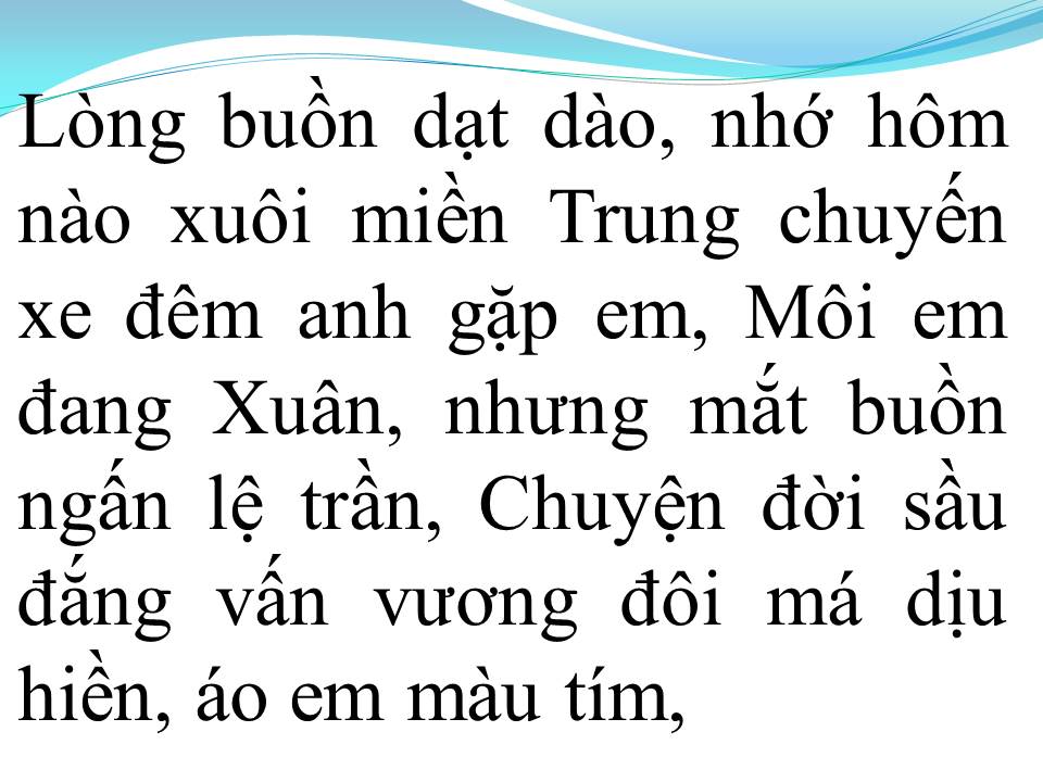 Lời bài hát HAI CHUYẾN TÀU ĐÊM