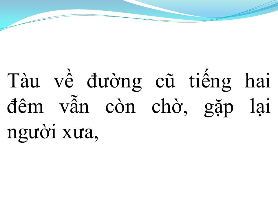 Lời bài hát HAI CHUYẾN TÀU ĐÊM