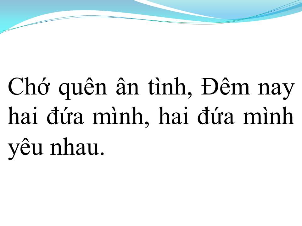 Lời bài hát HAI ĐỨA MÌNH YÊU NHAU