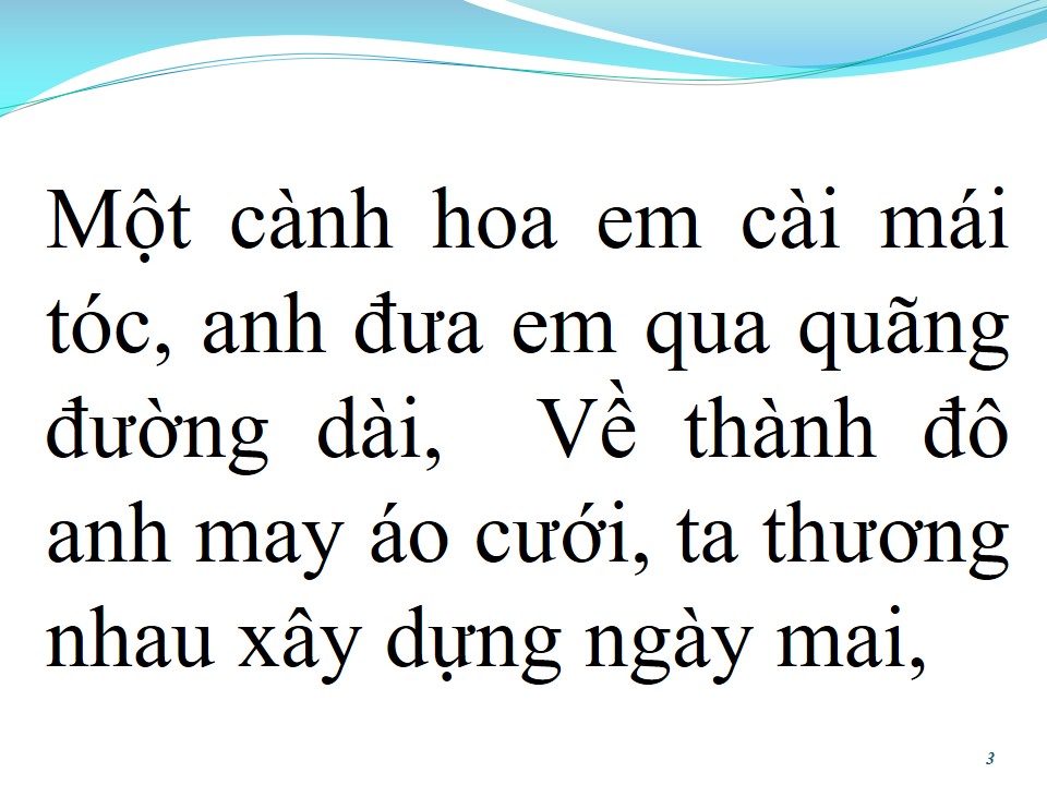 Lời bài hát HOA CÀI MÁI TÓC