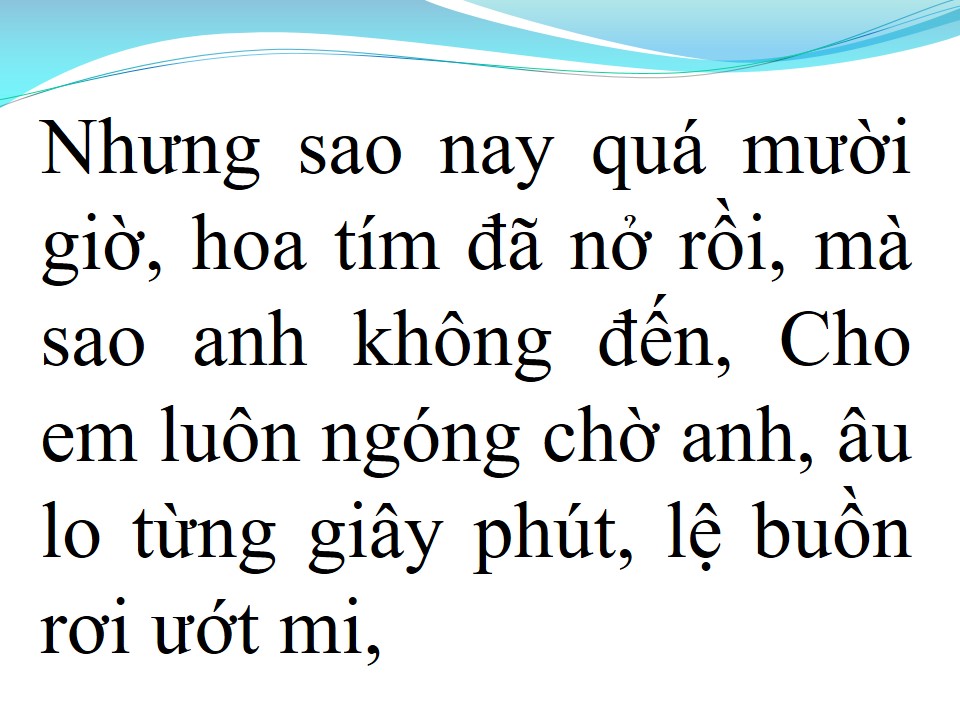 Lời bài hát HOA MƯỜI GIỜ