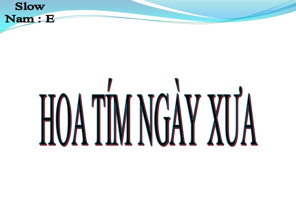 Lời bài hát HOA TÍM NGÀY XƯA