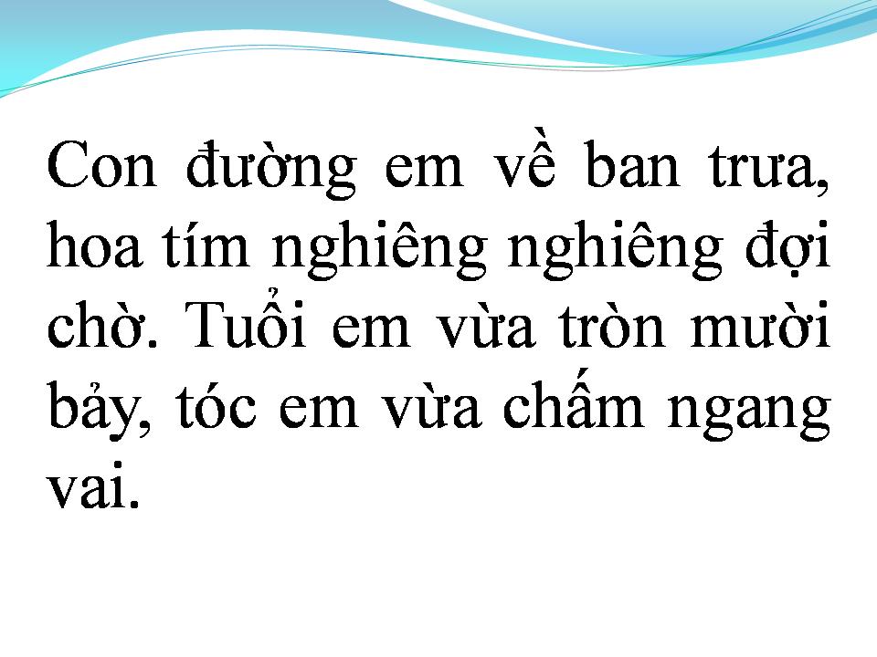 Lời bài hát HOA TÍM NGÀY XƯA