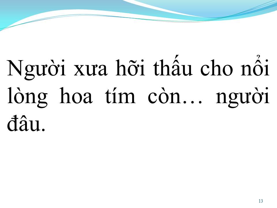 Lời bài hát HOA TÍM NGƯỜI XƯA