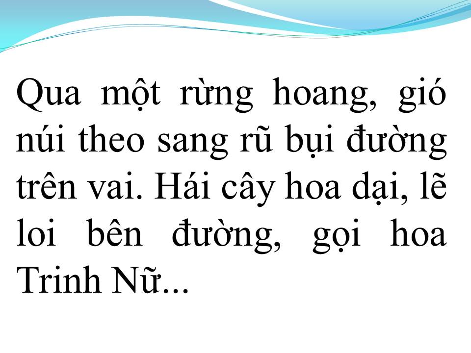 Lời bài hát HOA TRINH NỮ
