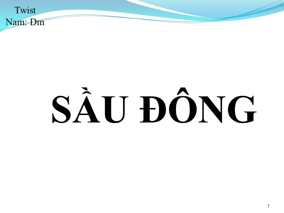 Lời bài hát SẦU ĐÔNG