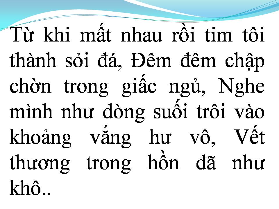 Lời bài hát SẦU LẺ BÓNG 2