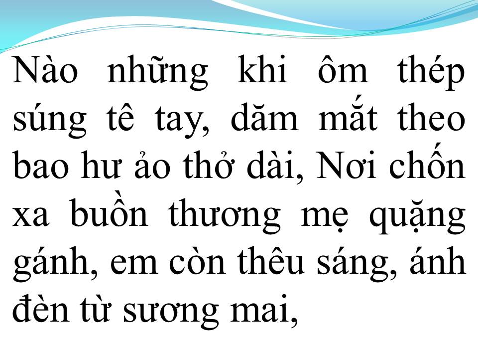 Lời bài hát SƯƠNG TRẮNG MIỀN QUÊ NGOẠI
