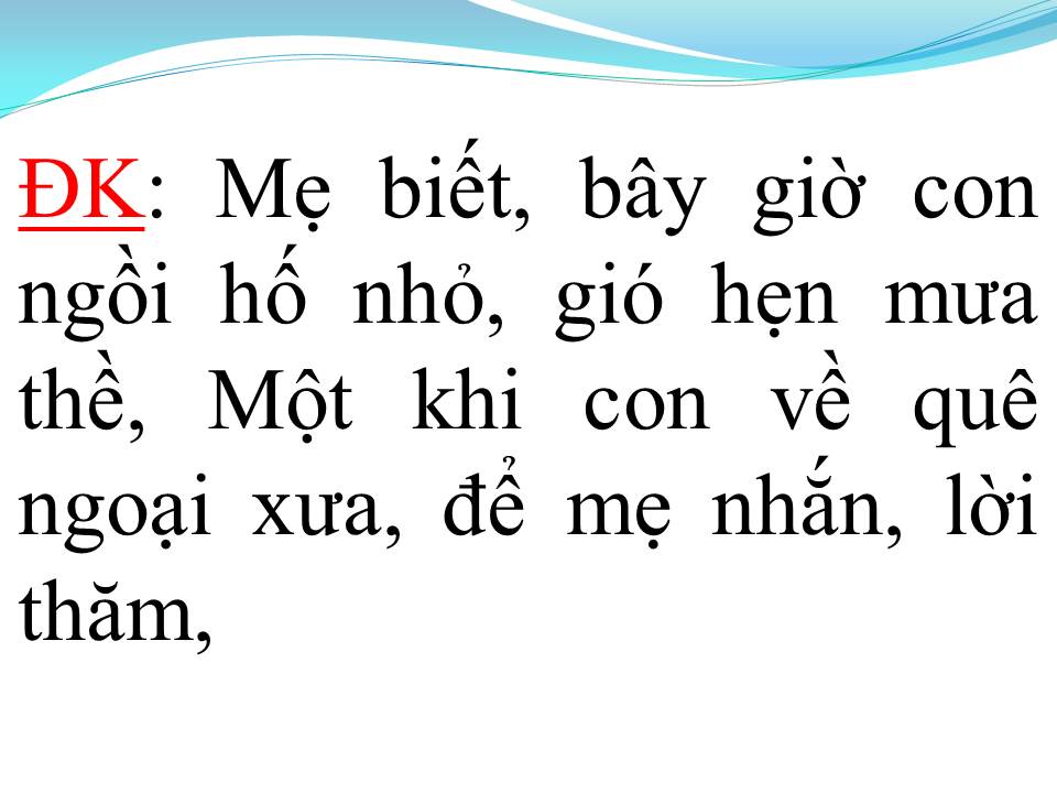 Lời bài hát SƯƠNG TRẮNG MIỀN QUÊ NGOẠI