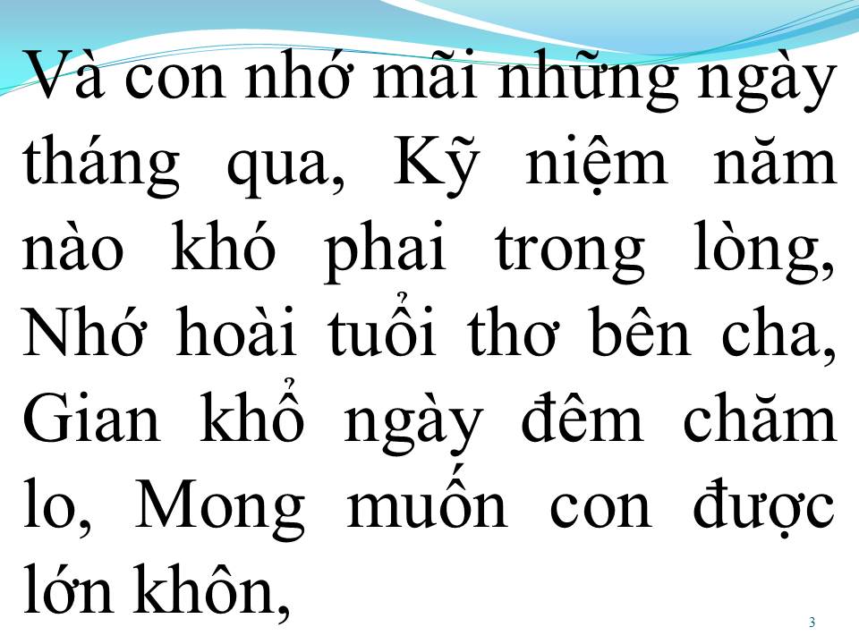 Lời bài hát TÌNH CHA