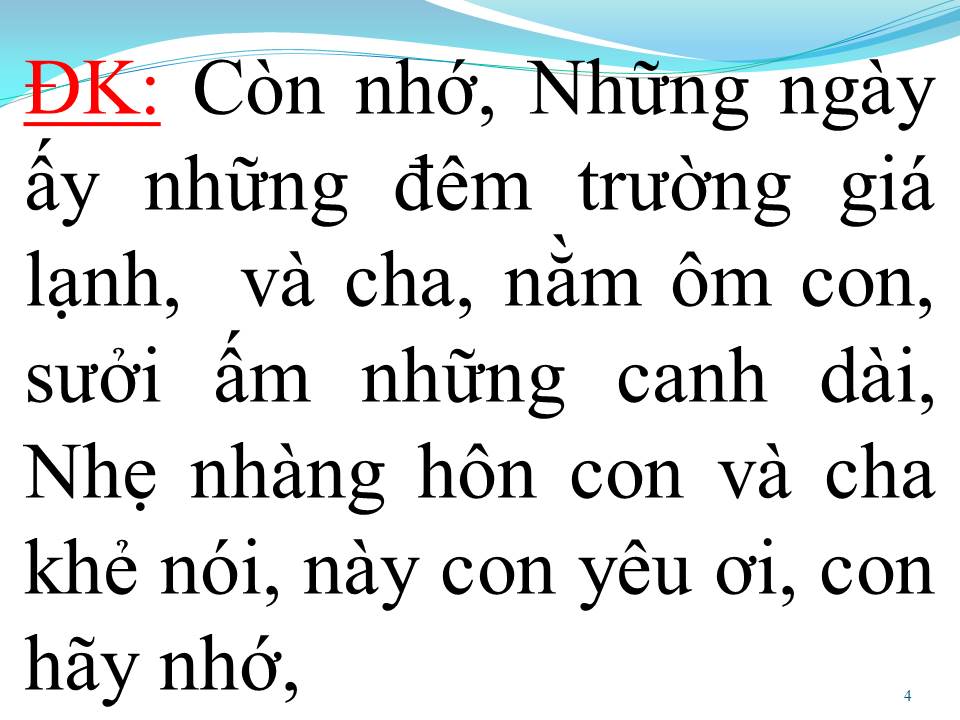 Lời bài hát TÌNH CHA