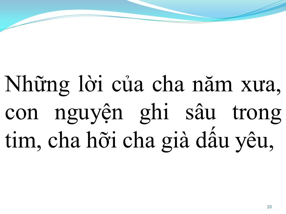 Lời bài hát TÌNH CHA