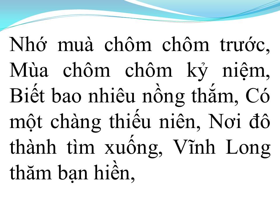 Lời bài hát TÌNH ĐẸP MÙA CHÔM CHÔM