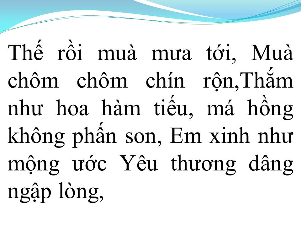 Lời bài hát TÌNH ĐẸP MÙA CHÔM CHÔM