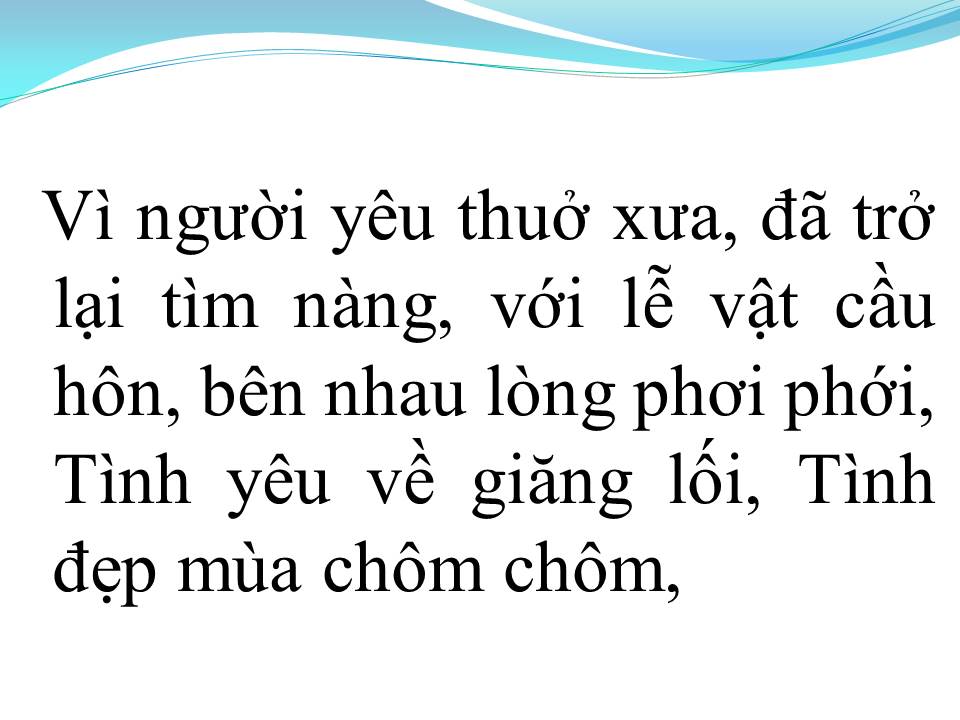 Lời bài hát TÌNH ĐẸP MÙA CHÔM CHÔM