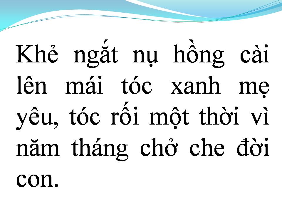 Lời bài hát TÌNH MẸ