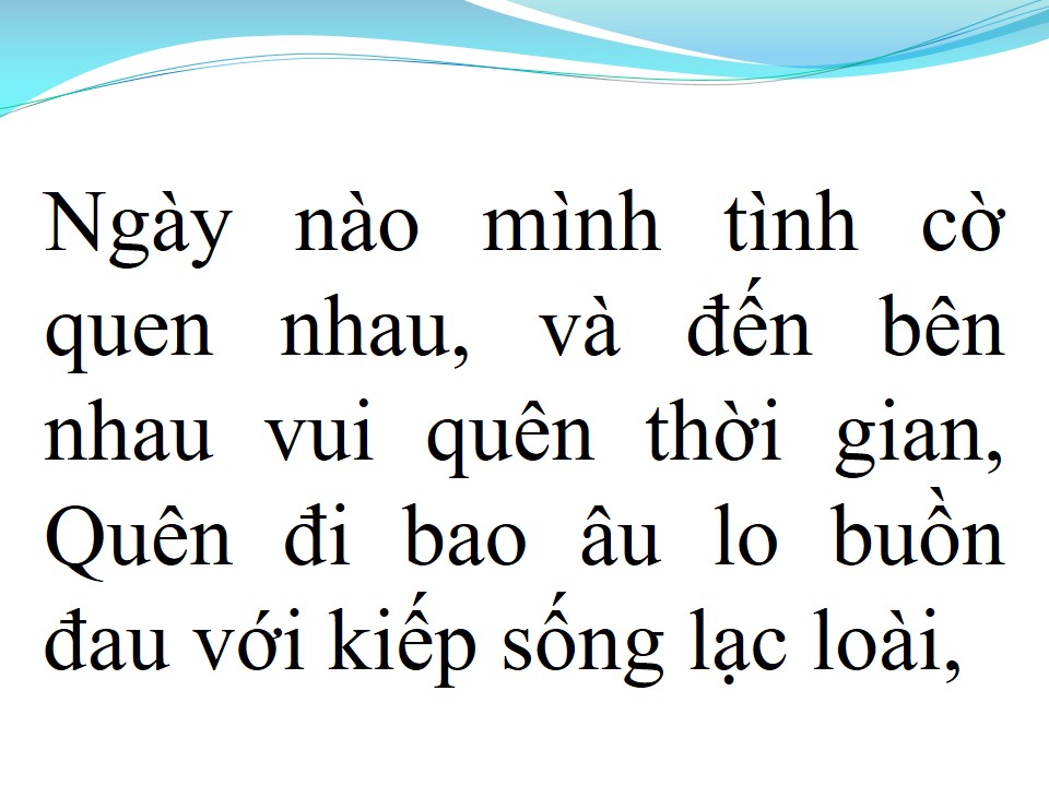Lời bài hát TÌNH NHẠT PHAI