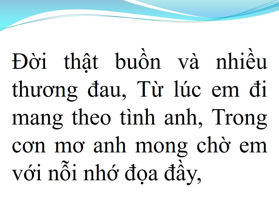 Lời bài hát TÌNH NHẠT PHAI