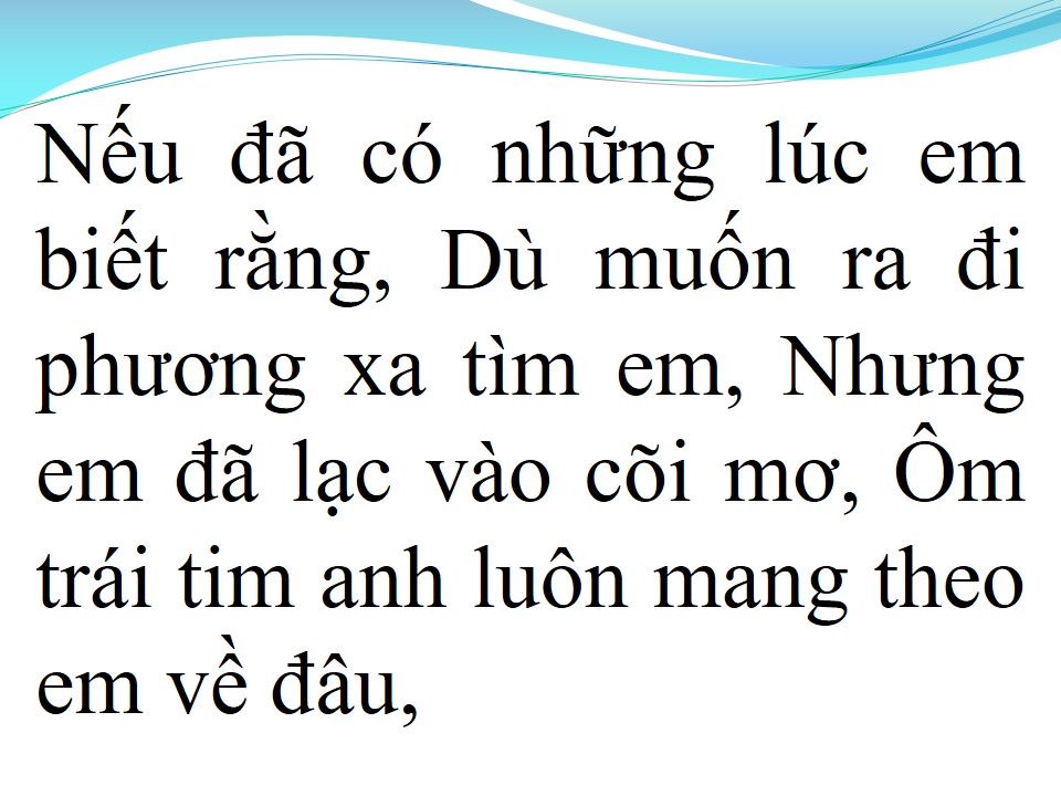 Lời bài hát TÌNH NHẠT PHAI