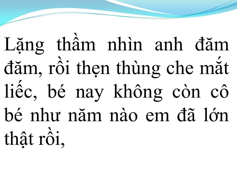 Lời bài hát TÌNH NHỎ MAU QUÊN