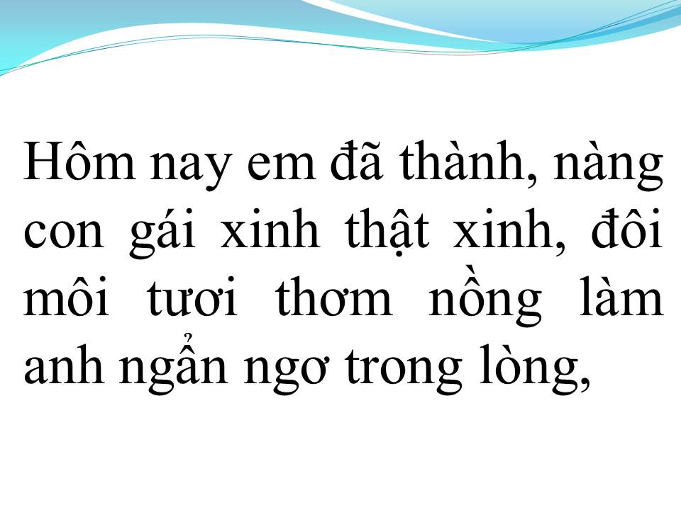 Lời bài hát TÌNH NHỎ MAU QUÊN