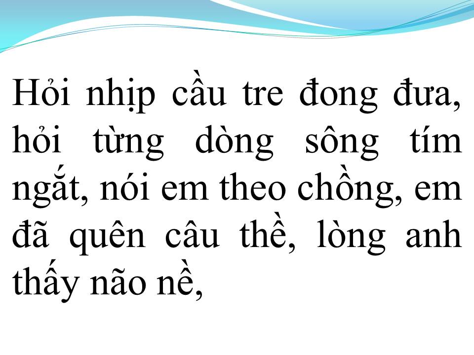 Lời bài hát TÌNH NHỎ MAU QUÊN