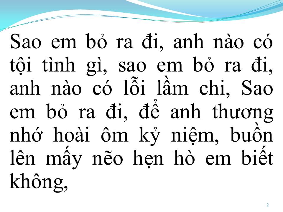 Lời bài hát TỘI TÌNH