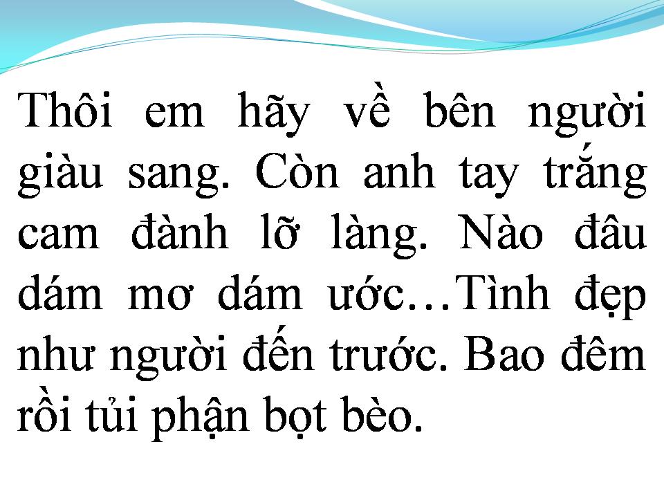 Lời bài hát TỦI PHẬN