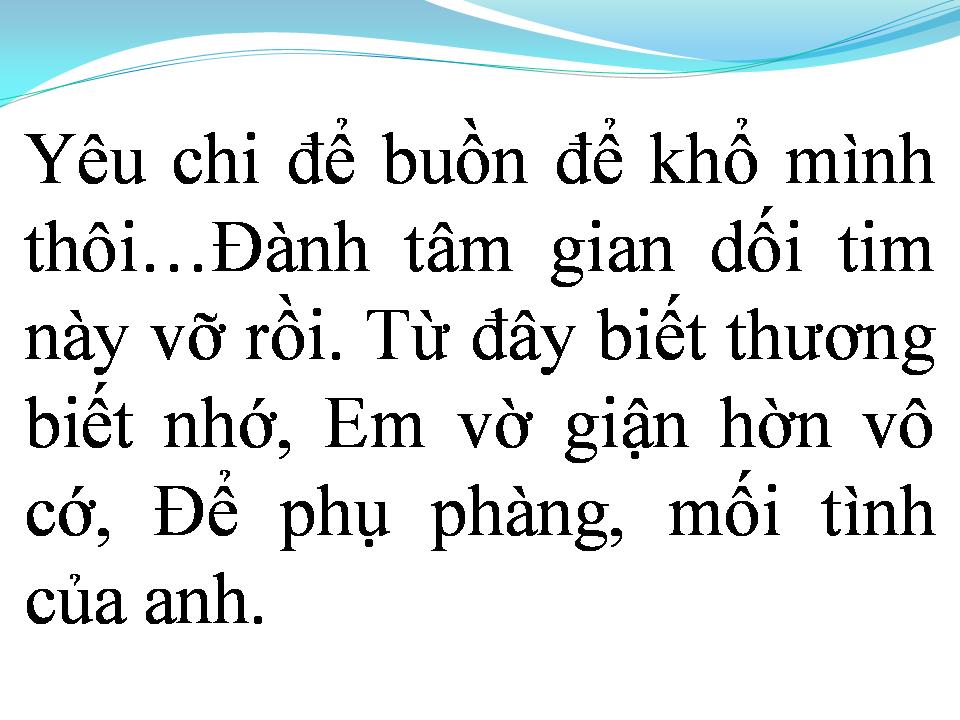Lời bài hát TỦI PHẬN
