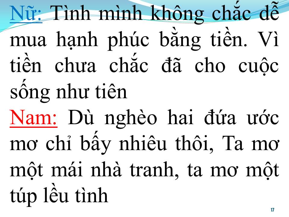 Lời bài hát TÚP LỀU LÝ TƯỞNG (SONG CA)