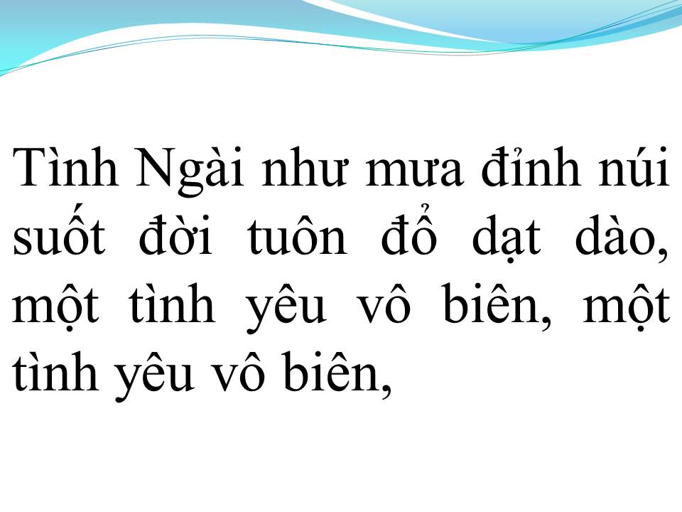 Lời bài hát BAO LA TÌNH CHÚA