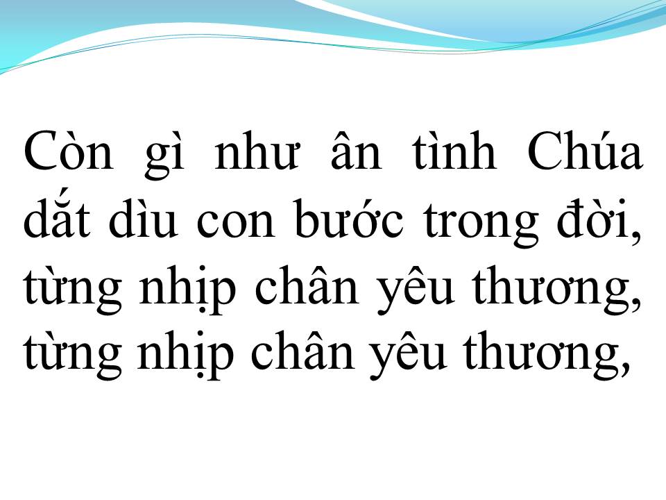 Lời bài hát BAO LA TÌNH CHÚA