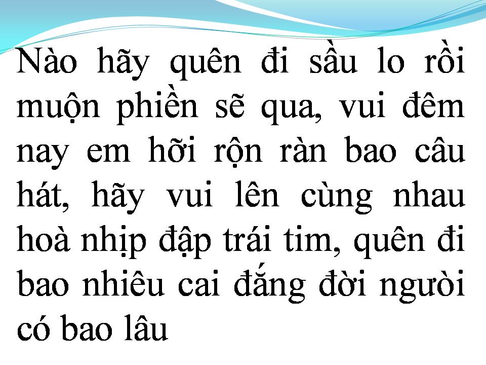 Lời bài hát CÙNG KHIÊU VŨ ĐÊM NAY