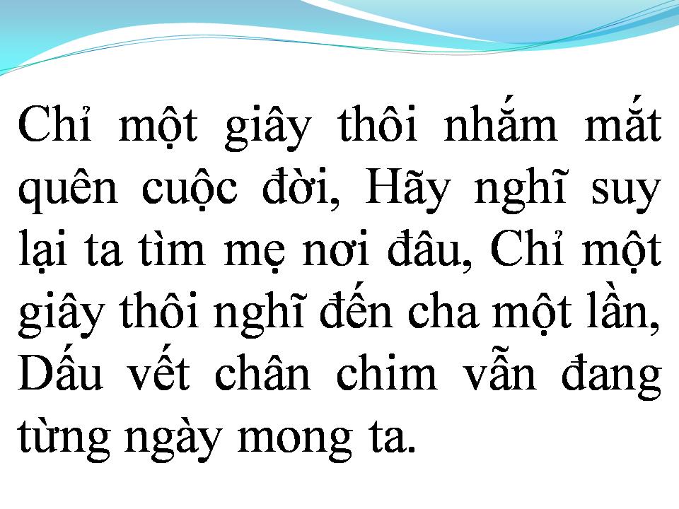 Lời bài hát ĐẠO LÀM CON
