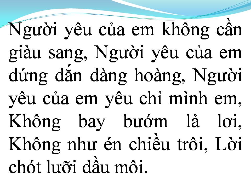 Lời bài hát HOÀNG TỬ TRONG MƠ