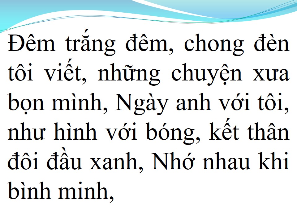 Lời bài hát HỒI TƯỞNG