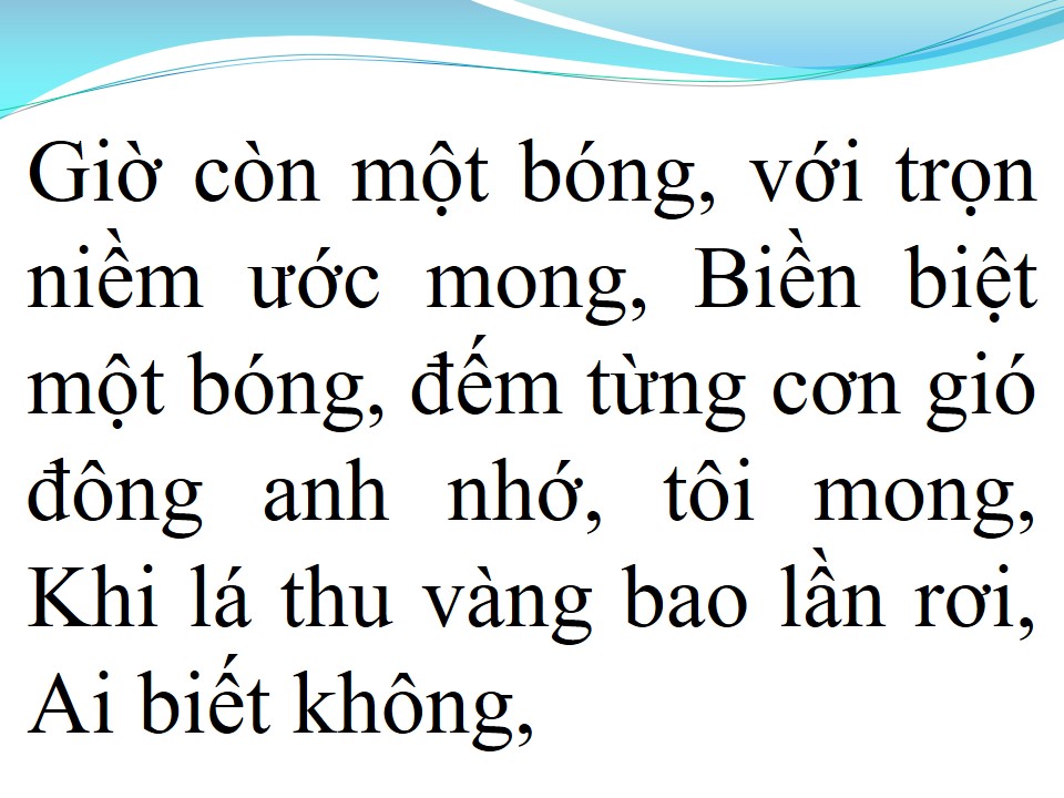 Lời bài hát HỒI TƯỞNG