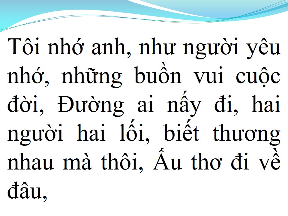 Lời bài hát HỒI TƯỞNG