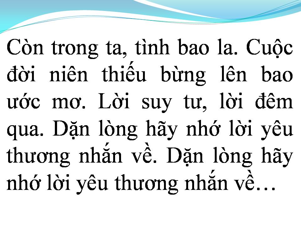 Lời bài hát BÀI CA TẠM BIỆT (GẶP NHAU ĐÂY)