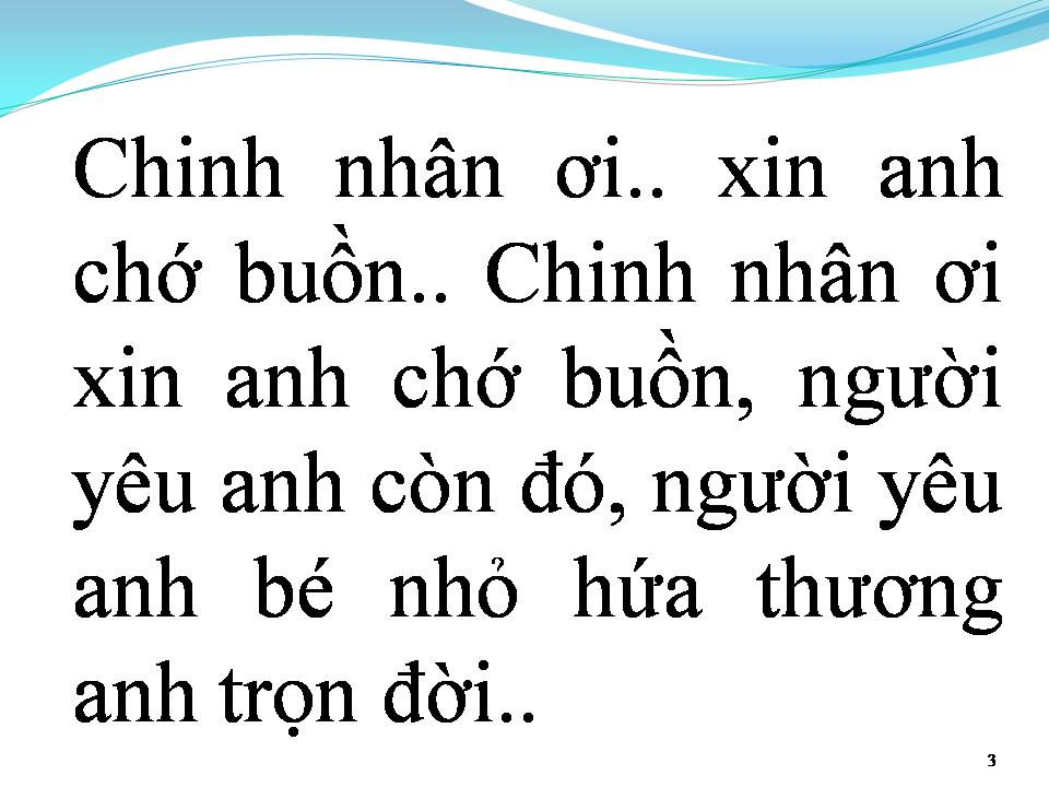 Lời bài hát MỘT NGƯỜI ĐI